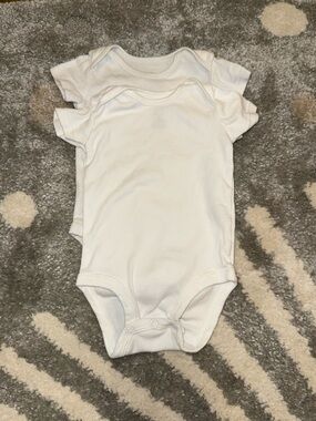 Little Planet Organic by Carter Classic White Baby One-Piece Bodysuit Pack of 2